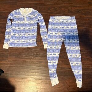 The Beaufort bonnet size 10 Blue and White Kids Christmas  Pajamas